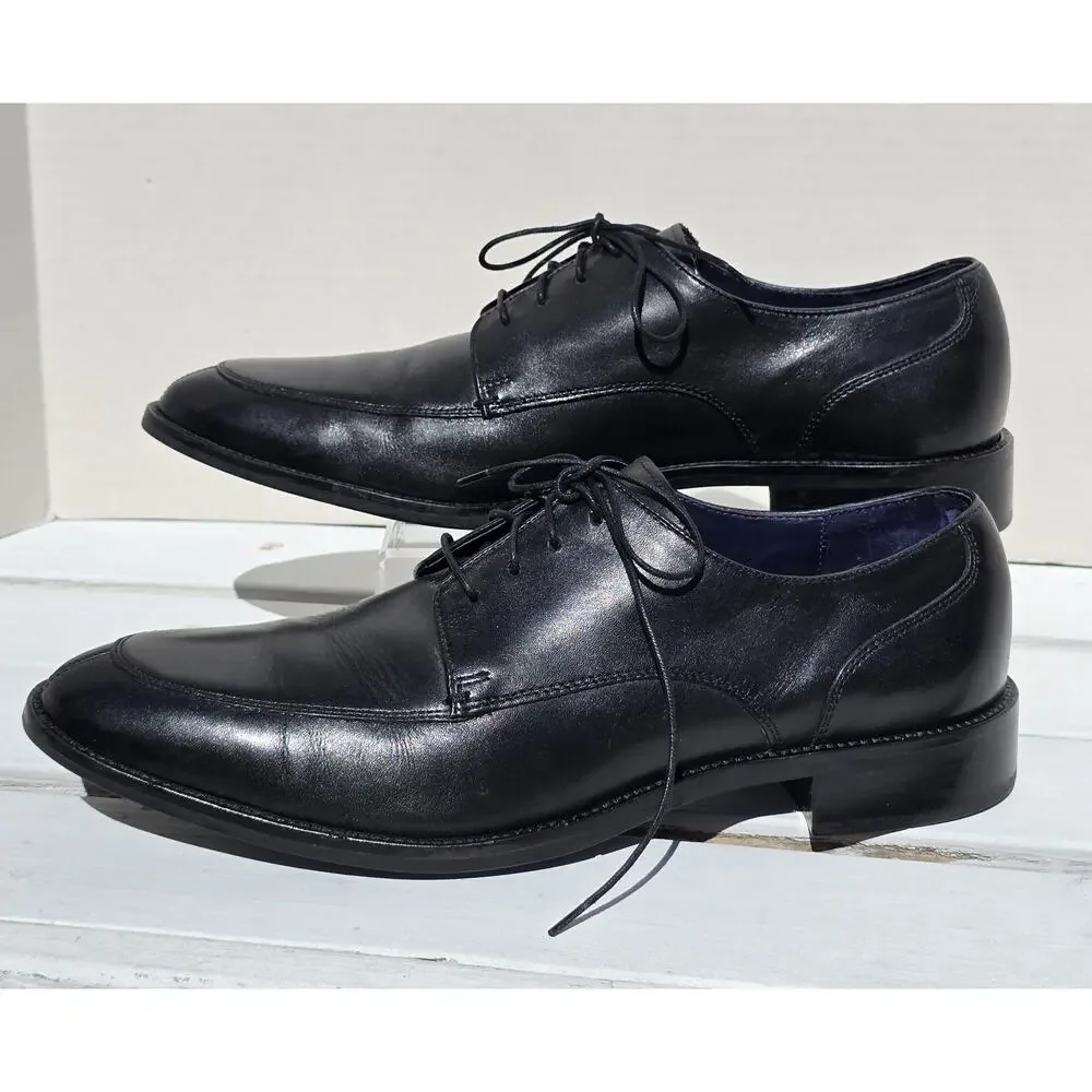 Cole Haan Mens Black Leather Lace Up Dress Shoes Oxfords Size 11M
